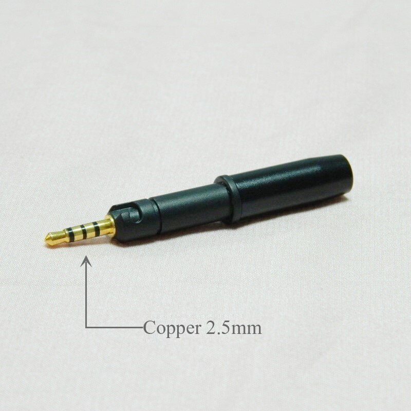 1PC 2.5mm Headphone Plug For HD598 HD560s HD400pro HD2.30 TH-M40X M50X M60X M70X