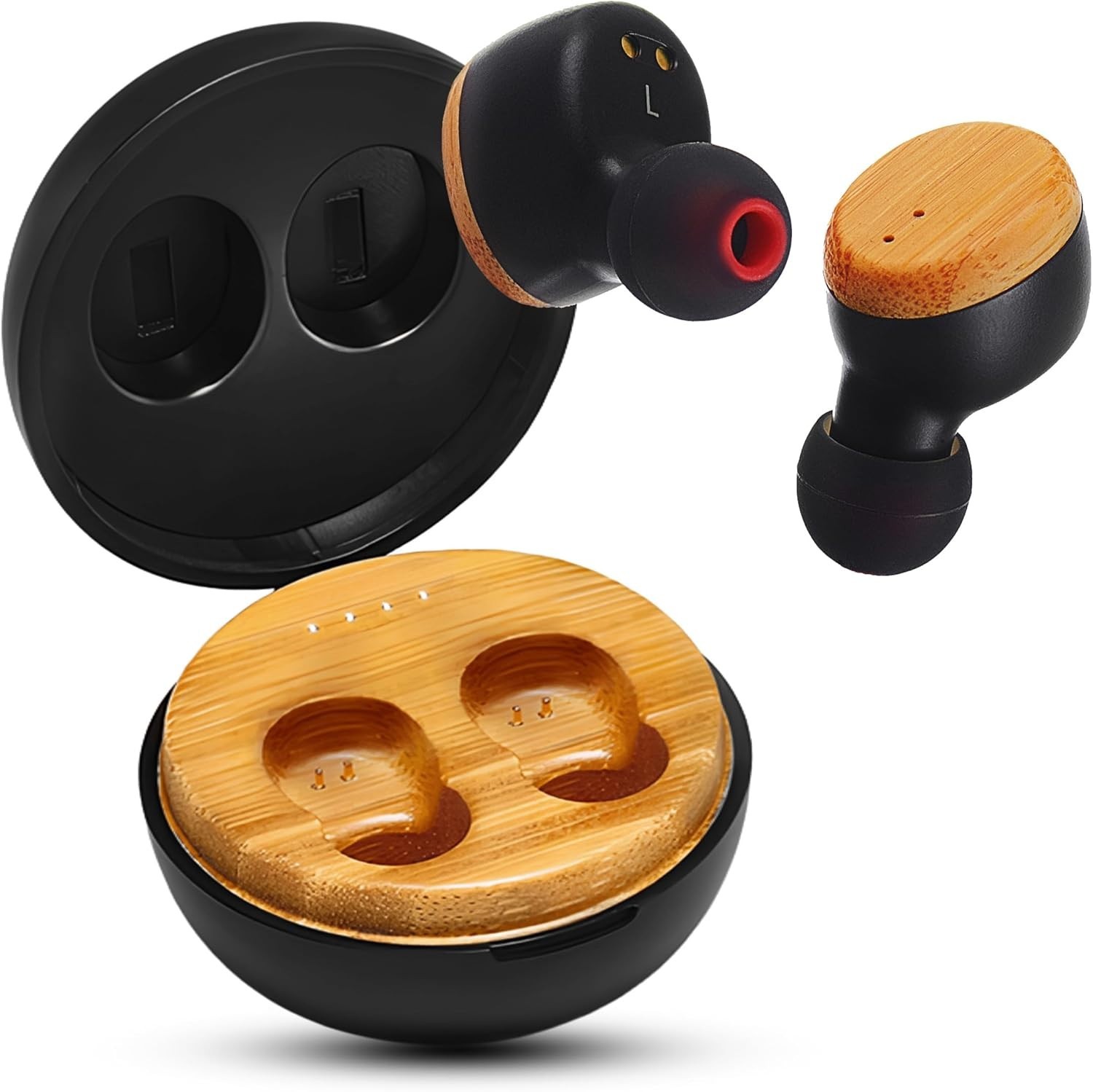Symphonized Wooden True Wireless Earbuds Crisp Highs with Deep Bass 35H Playtime