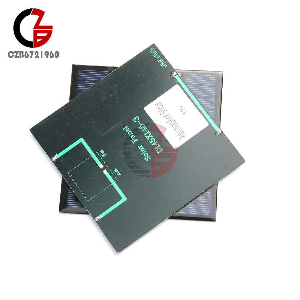 30Pcs 12V 3W Mini Mono Solar Panel Small Solar Cell PV Module Charger