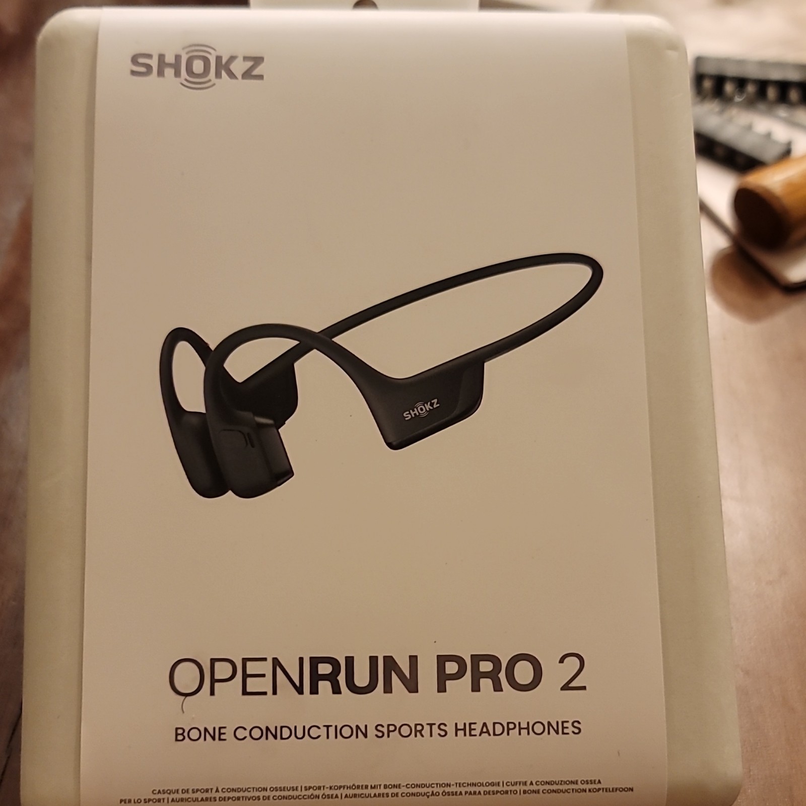 Shokz OpenRun Pro 2 Bone Conduction Wireless Bluetooth Neckband Mic Black