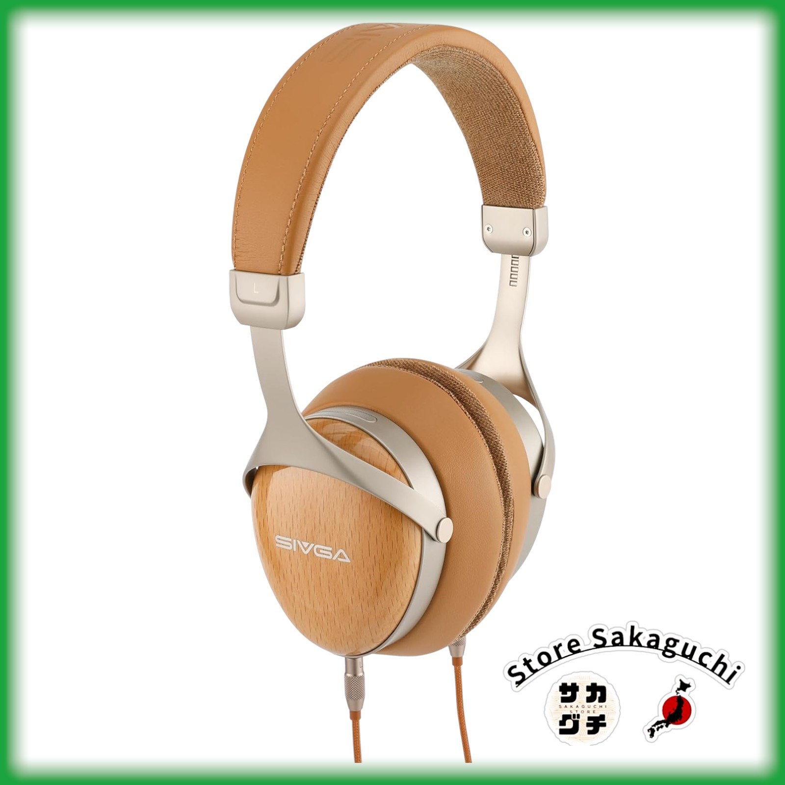 SIVGA SV021 Pro Beechwood Closed Back HiFi Headphones Wired 50mm OFC Cable