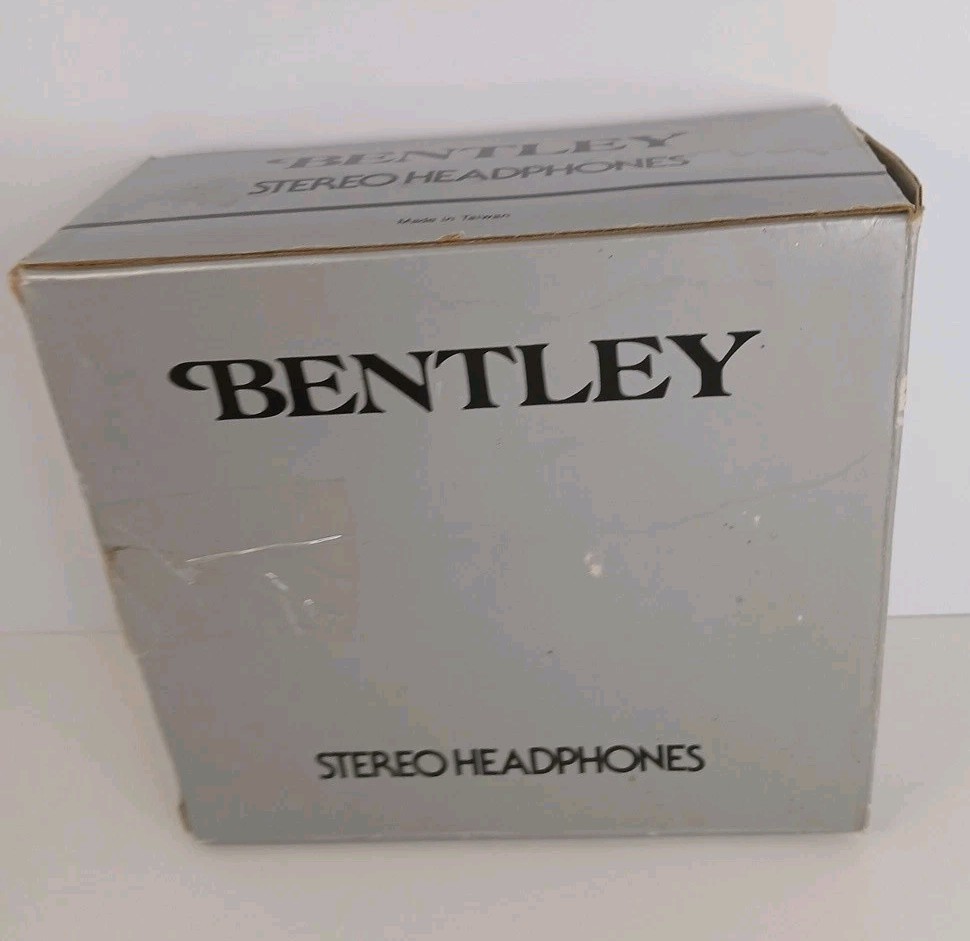 Vintage Bentley Stereo Cushion Headphones Over The Ear Taiwan New Open Box
