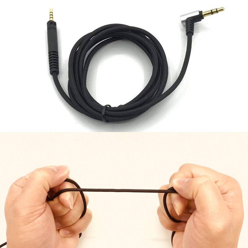 Black Audio Cable For Sennheiser HD598cs Se HD599 569 518 558 560s