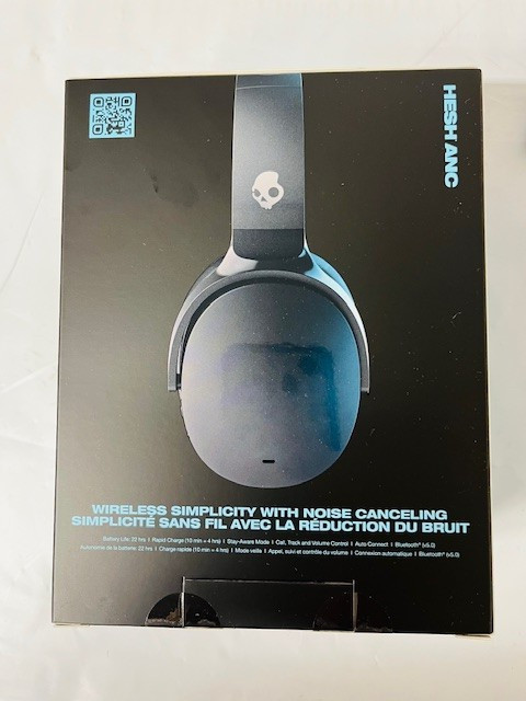 Skullcandy HESH ANC Headphones with USB-C Connector in True Black- NEW