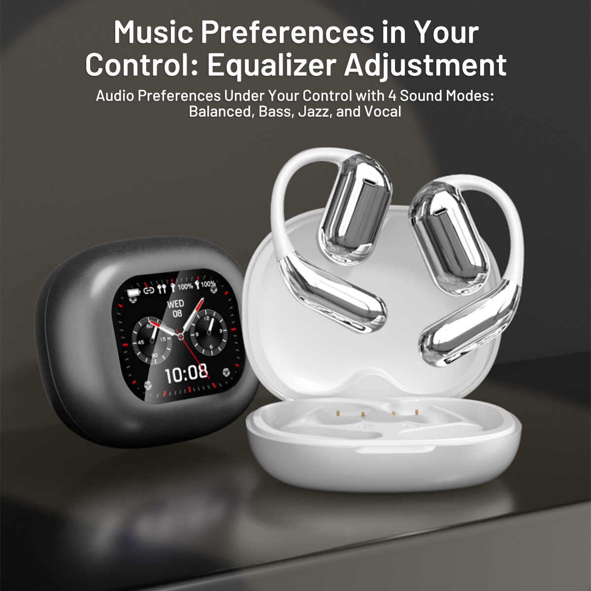 Xp2 Over The Ear Earbuds Noise Cancelling Bluetooth 5.4 Wireless Open Earphones