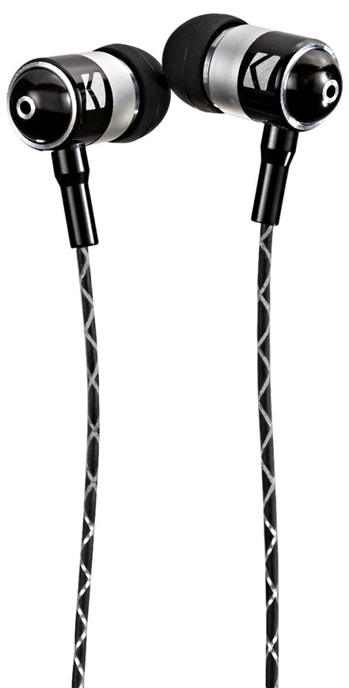 Kicker 46EB54 In Ear Earbuds Black Wired Stereo Audio with Built In Mic