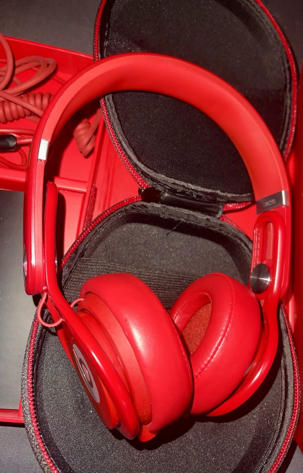 BEATS ? MIXR MIXER DJ PROFESSIONAL WIRED HEADPHONES FIRE RED ?❤️