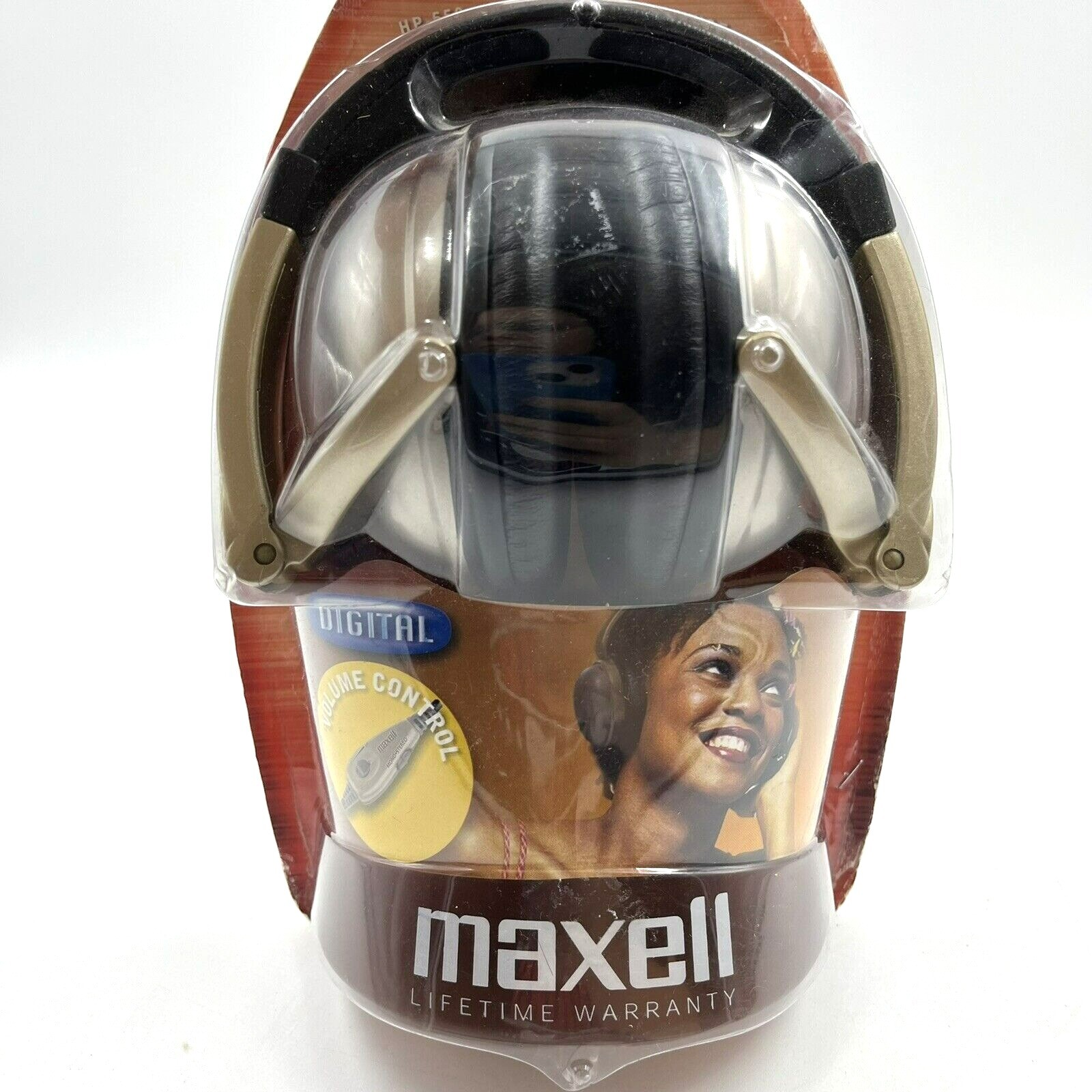 NEW Maxell HP-550 Foldable Digital Full Cup Headphones Volume Control 3.5mm