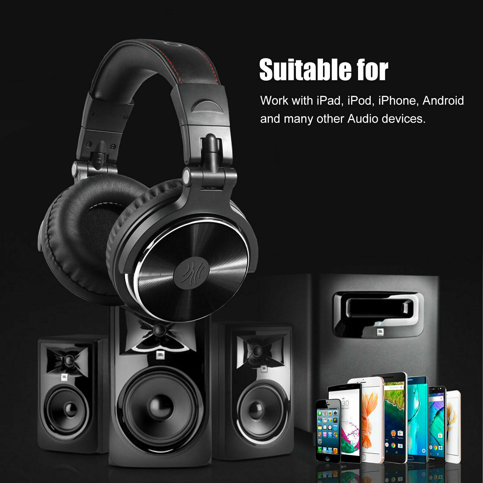 OneOdio Pro-10 Headphones Professional Studio Dynamic Stereo With Microphone