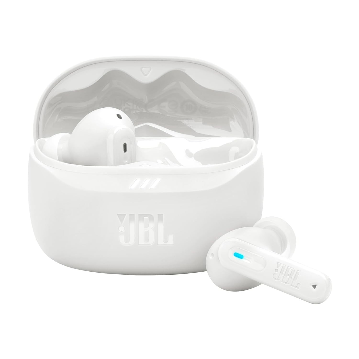 JBL Tune Beam 2 TWS, ANC Earbuds, 48Hr Playtime,Dual Connect,6 Mics, WHITE