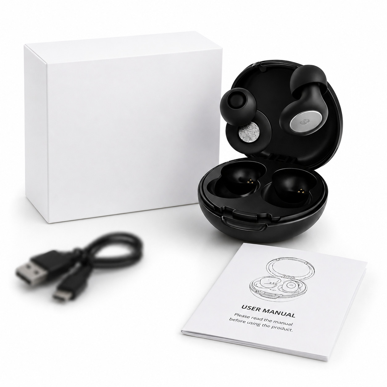 Ear Plugs for Sleeping Noise Reduction Sleep Earbuds Travel Study Black