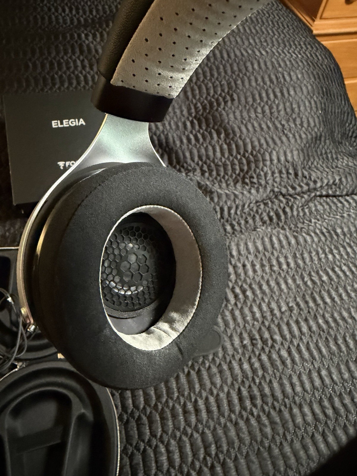 Focal Elegia – Over the Ear Wired Audiophile HiFi Headphones – Black and Silver