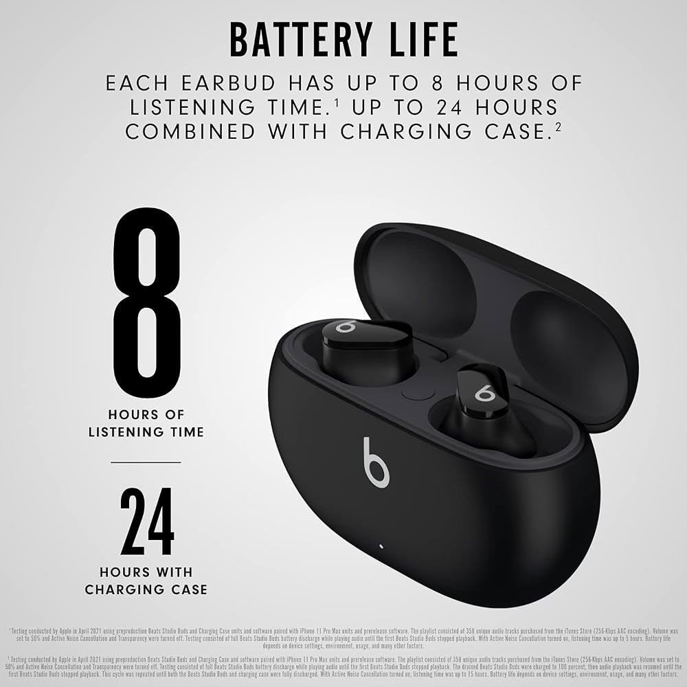 Brand New Beats Studio Buds by Dr. Dre Wireless In-Ear Headphones Black