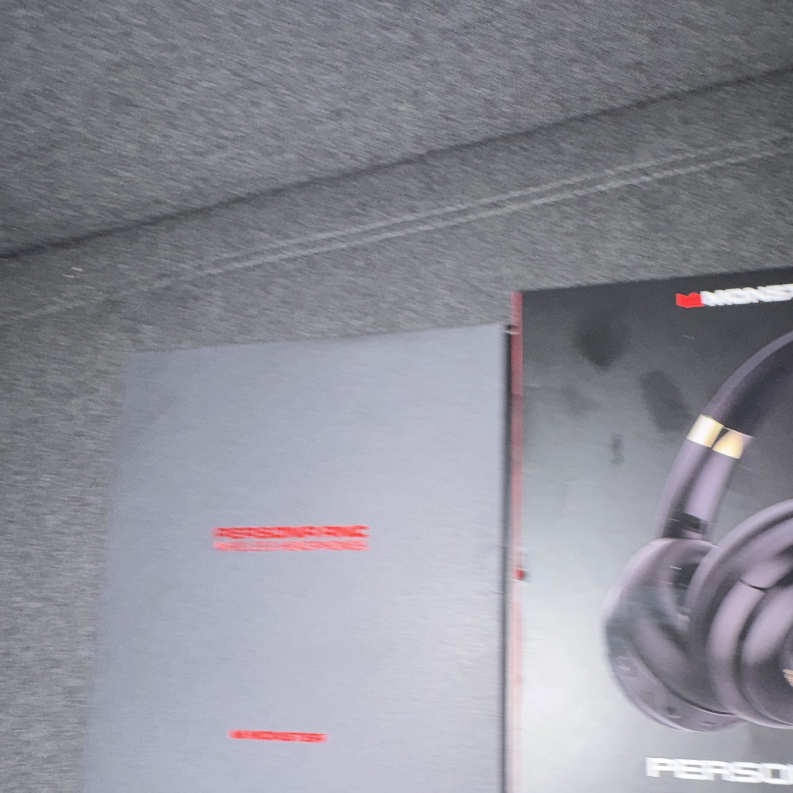 Monster Persona ANC Wireless Bluetooth Over-Ear Headphones Black/Gold Case