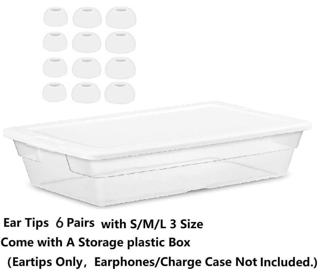 JNSA Bose QC Earbuds White S/M/L Tips 6 Pairs