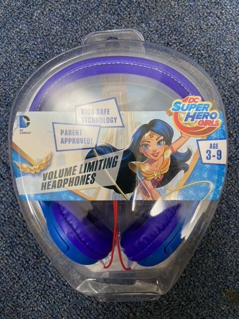DC Super Hero Girls Volume Limiting Headphones- Wonder Women