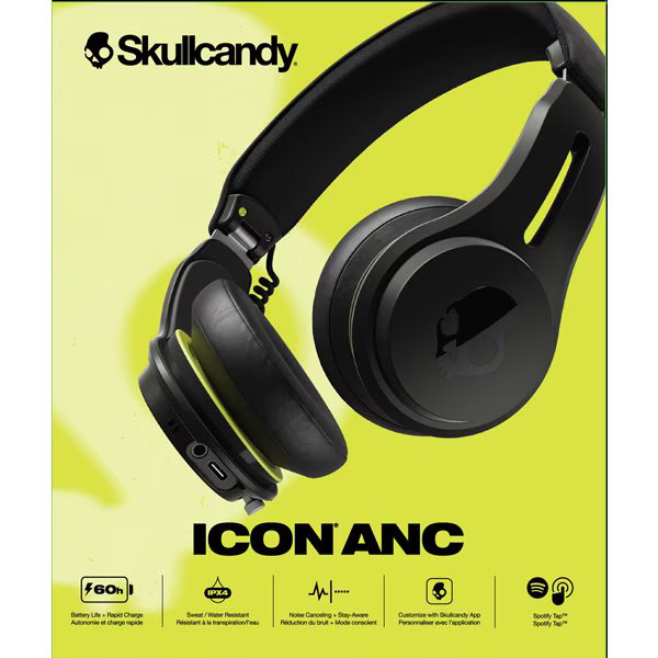 Skullcandy Wireless Headphones Skullcandy ICON ANC True Black S5IOW-S740 TI