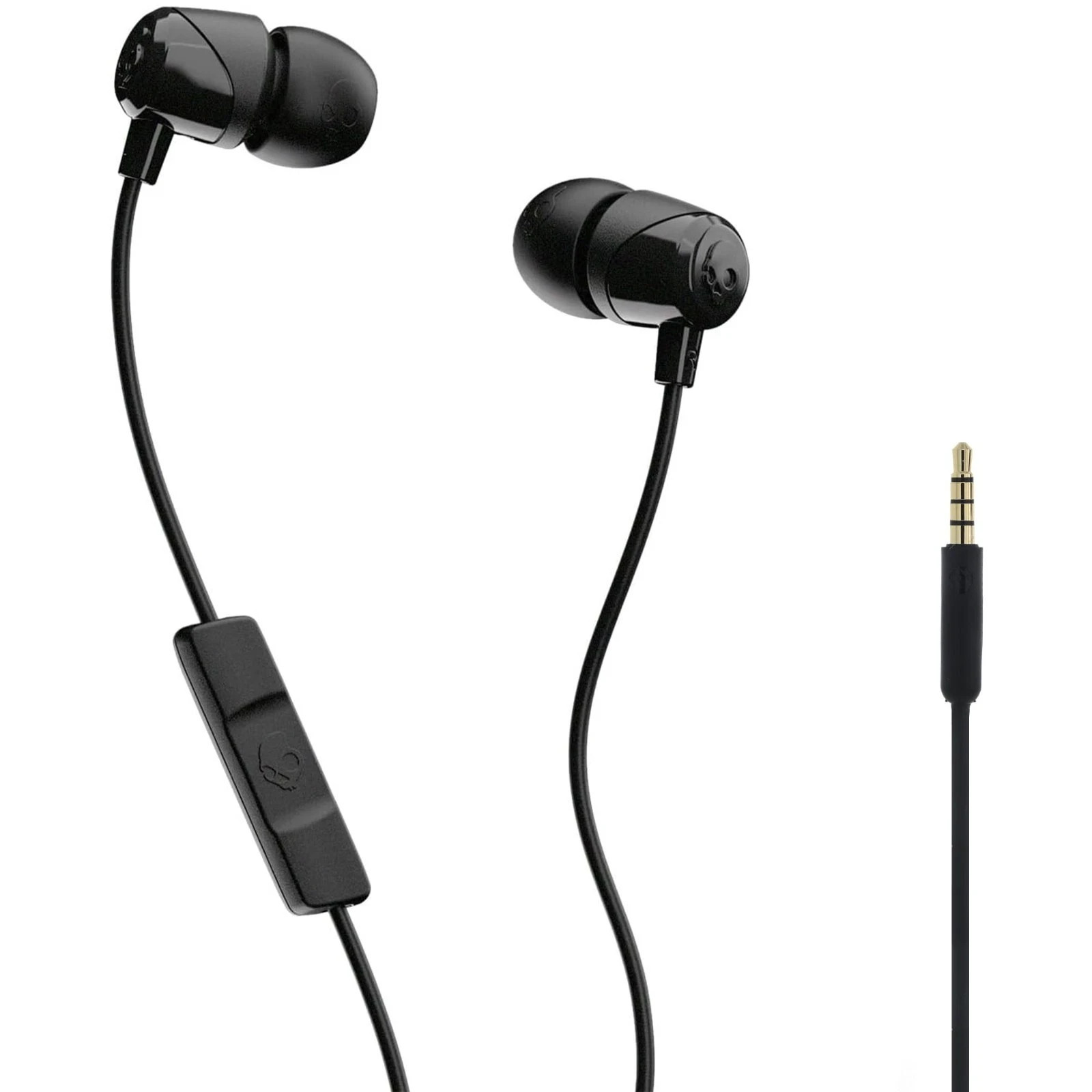 NEW Skullcandy Jib Wired Earbuds Microphone Remote Black 3.5mm Android Phones