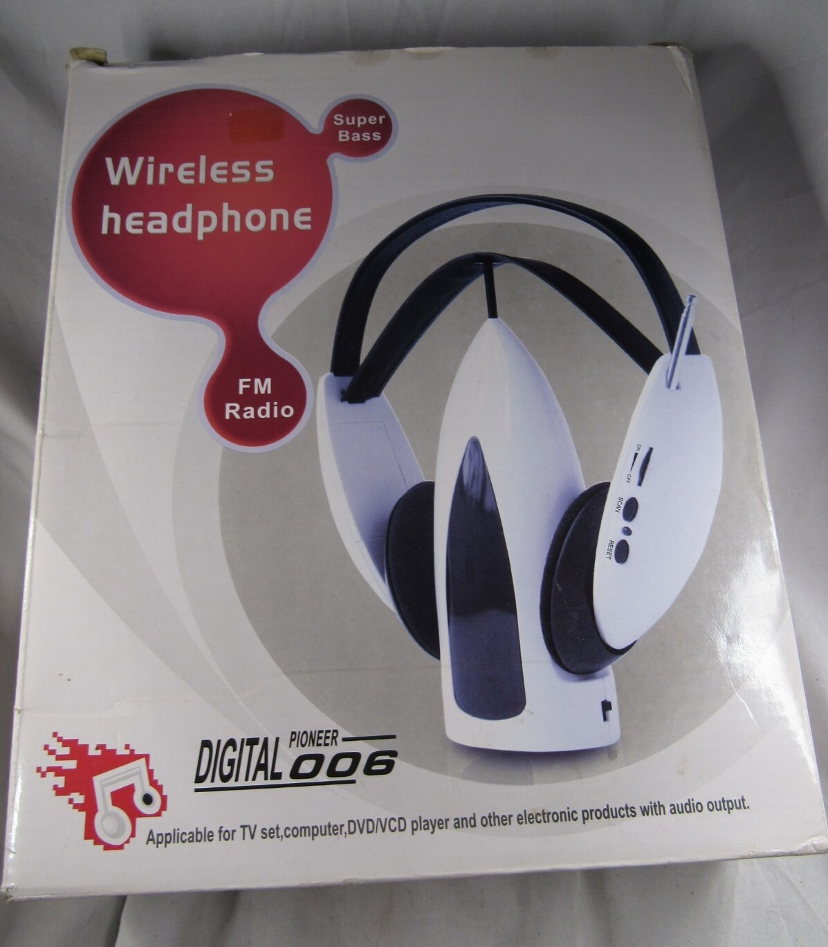 Global GeoSonic Digital Pioneer 006 Wireless Headphones Transmitter Reciever-107