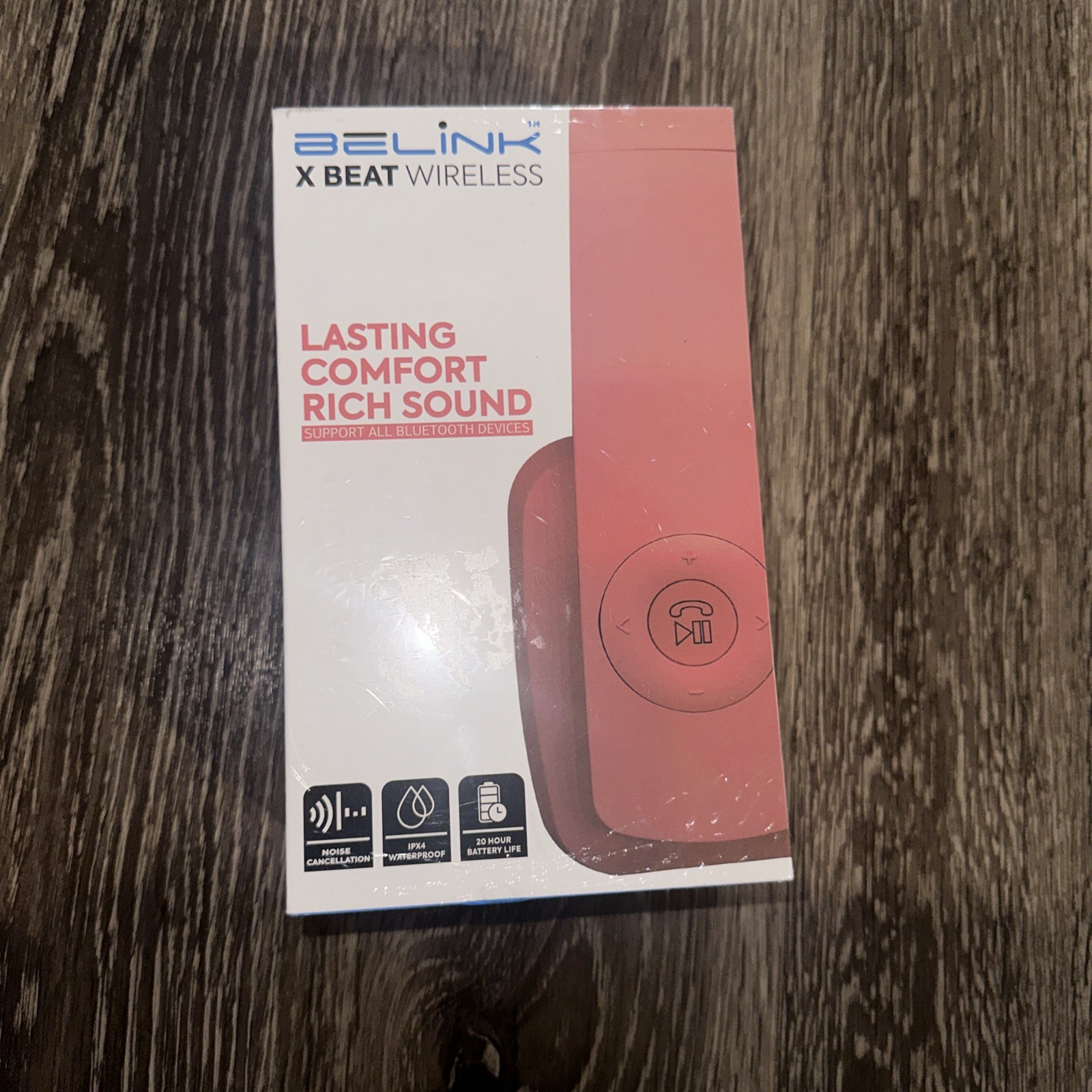 Brand New Belink X Beat Wireless Headphones Model 3.2 Bluetooth Rose Gold