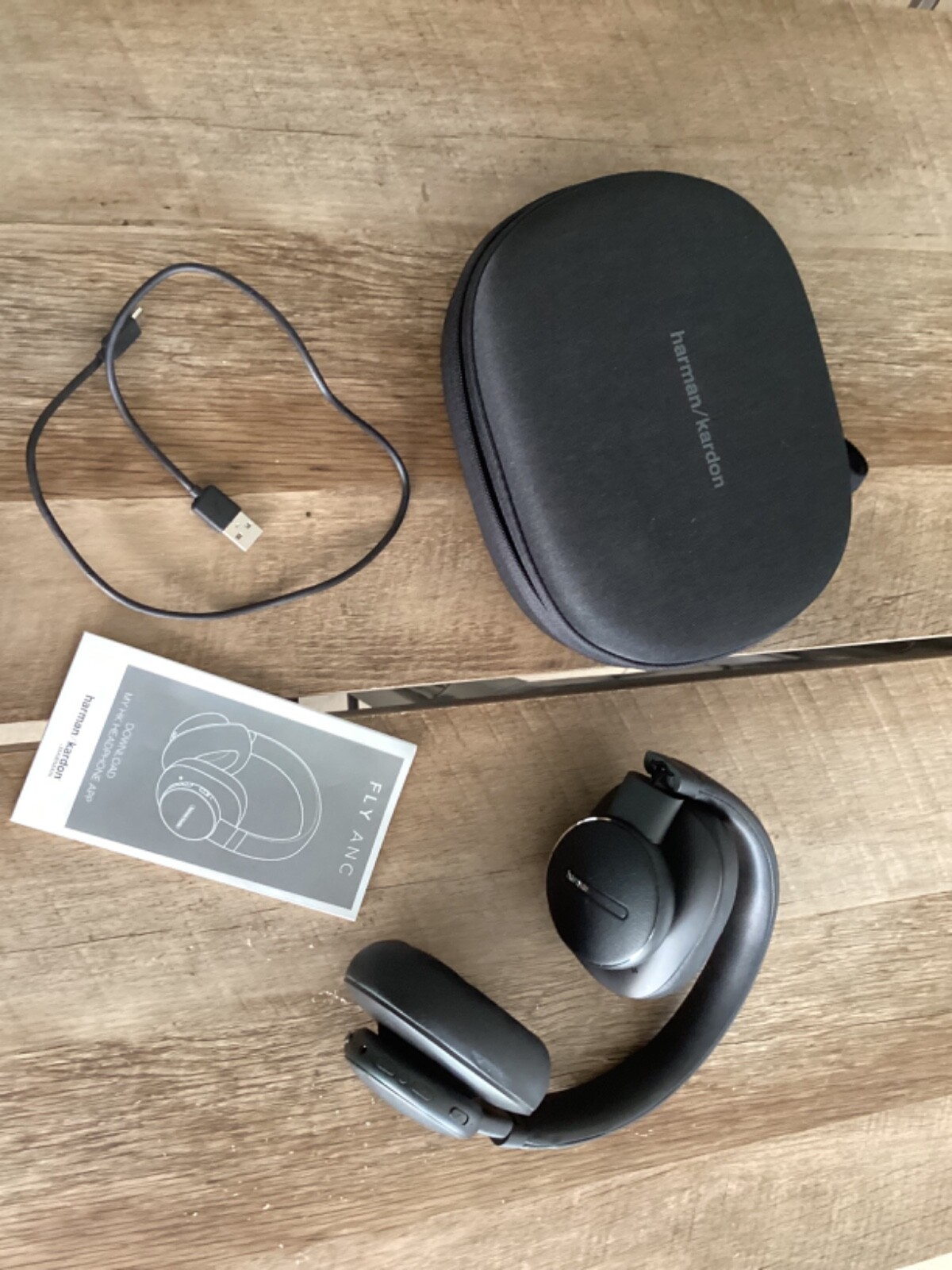 Harman Kardon FLY ANC Over-the-Head Wireless Headphones – Black
