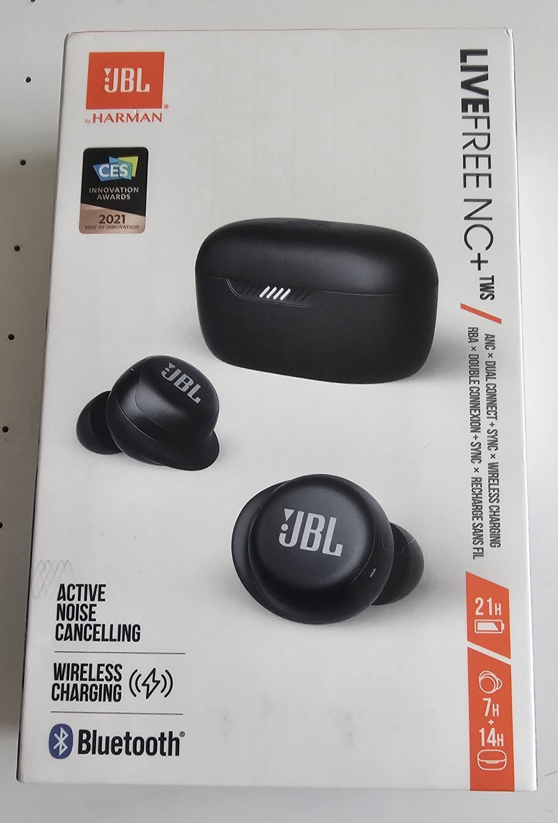 JBL Live Free NC+ TWS True In Ear Bluetooth No Cancelling Headphones – Black