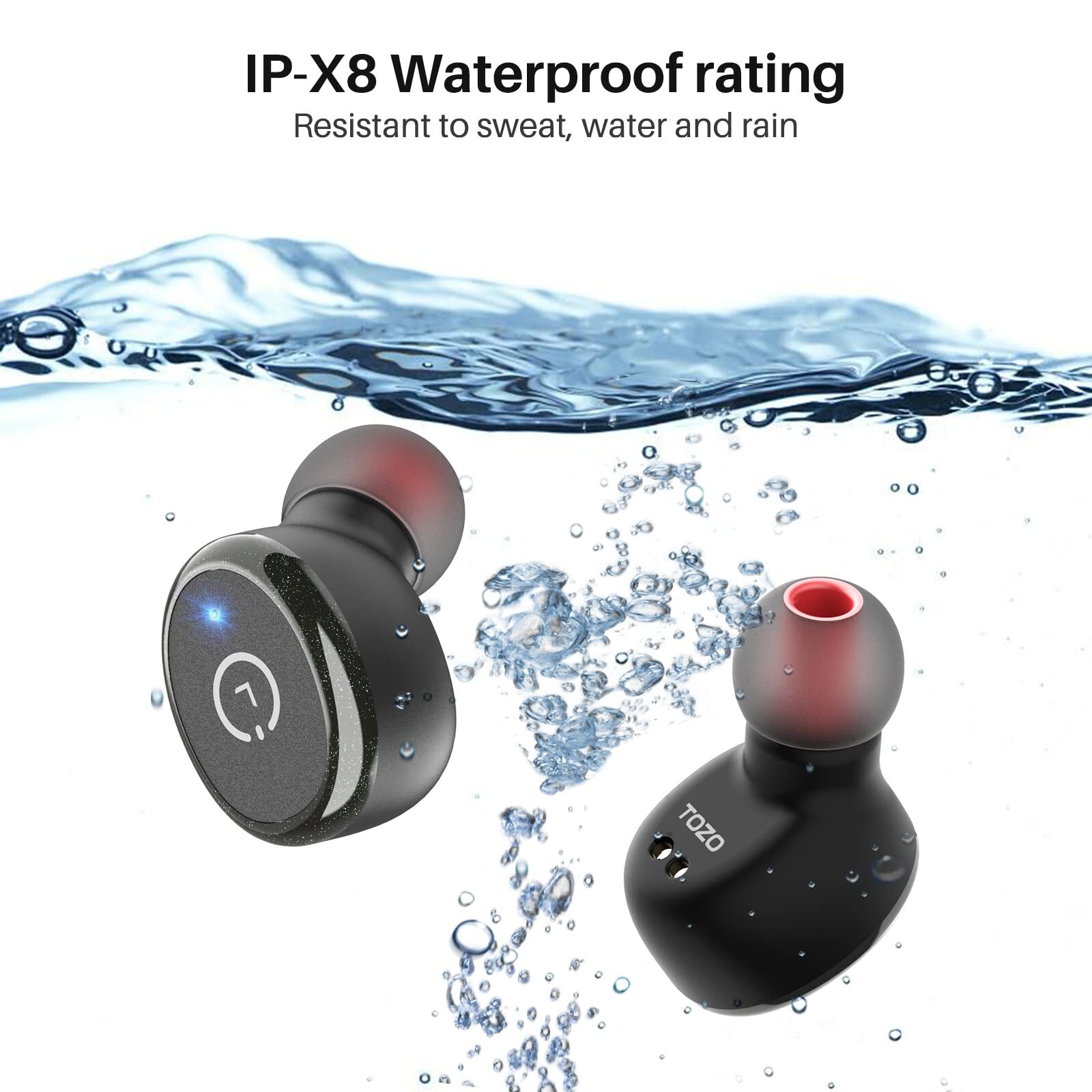 TOZO T10 Wireless Earbuds Black (Renew)