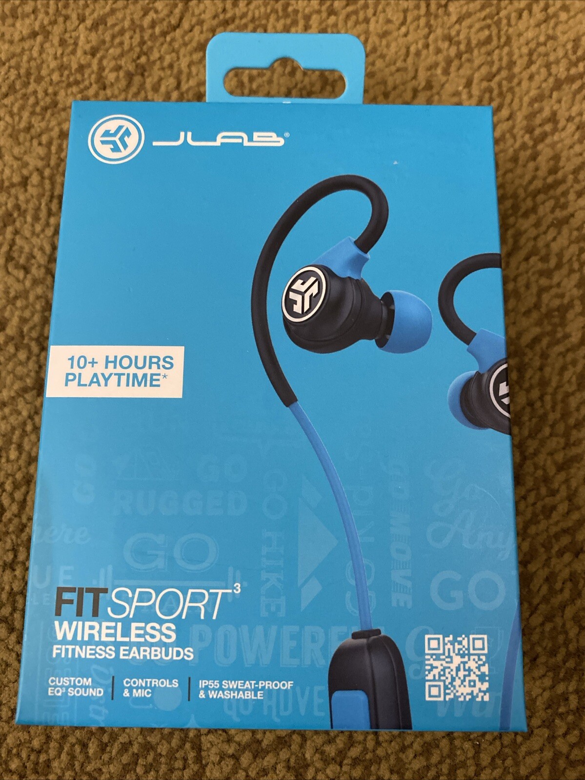 JLab Fit Sport Wireless Fitness Earbuds Bluetooth Sweat Proof Free Shipping
