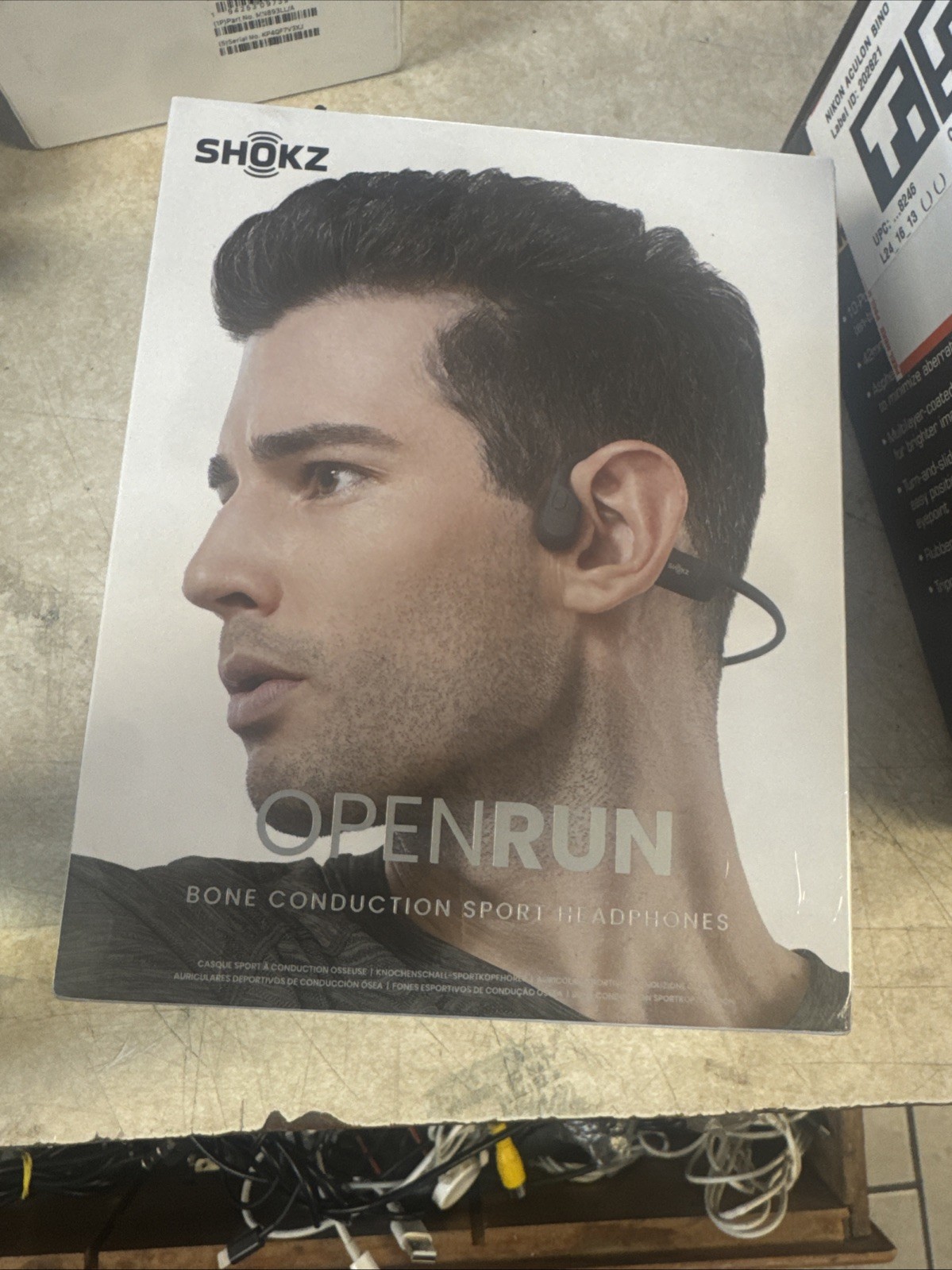 Shokz OpenRun Wireless Bone Conduction Headphones – Black (S803BK) Sealed