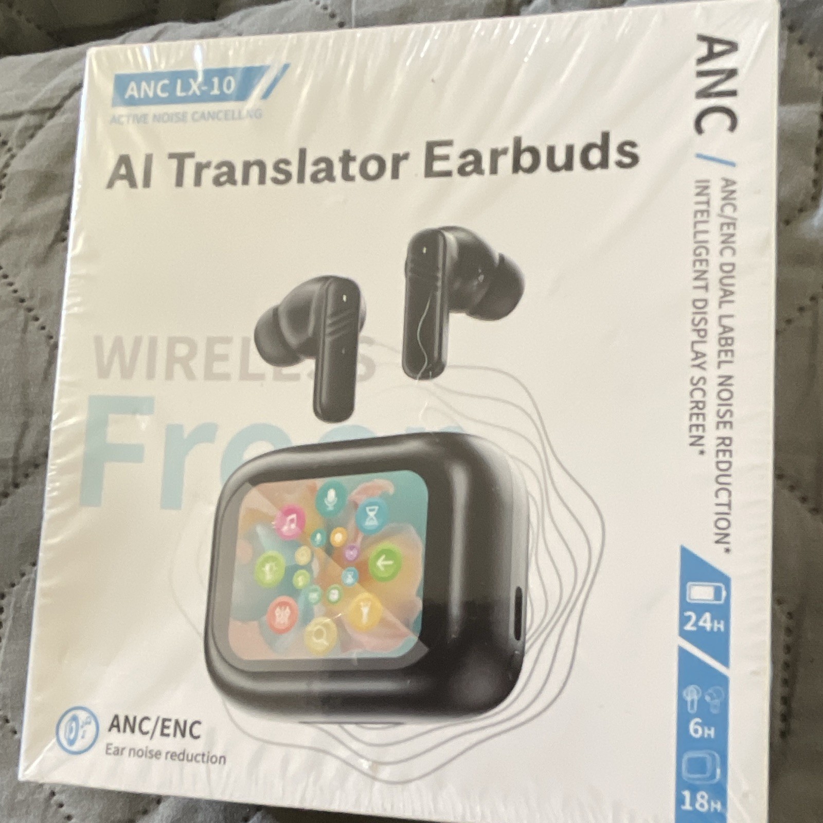 Dreamda LX-10 AI Translator Bluetooth Earbuds ANC Touch Control Purple