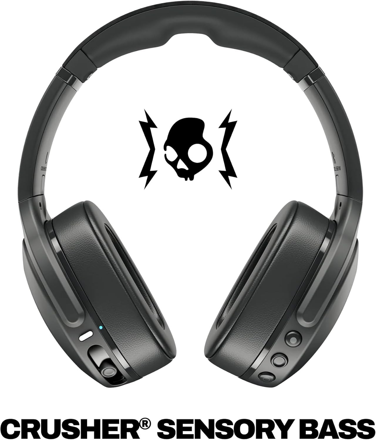 Skullcandy Crusher Evo Bluetooth Headphones True Black – Overhead Ear Phones