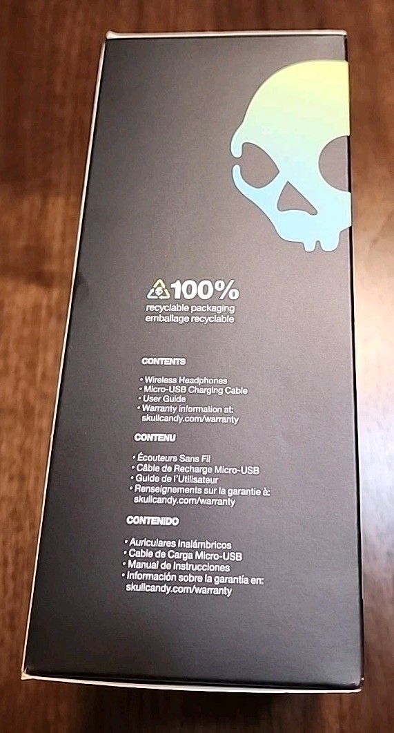 NEW! Skullcandy Bold Sound Unplugged Riff Wireless On-Ear Headphones S5PXW-L003
