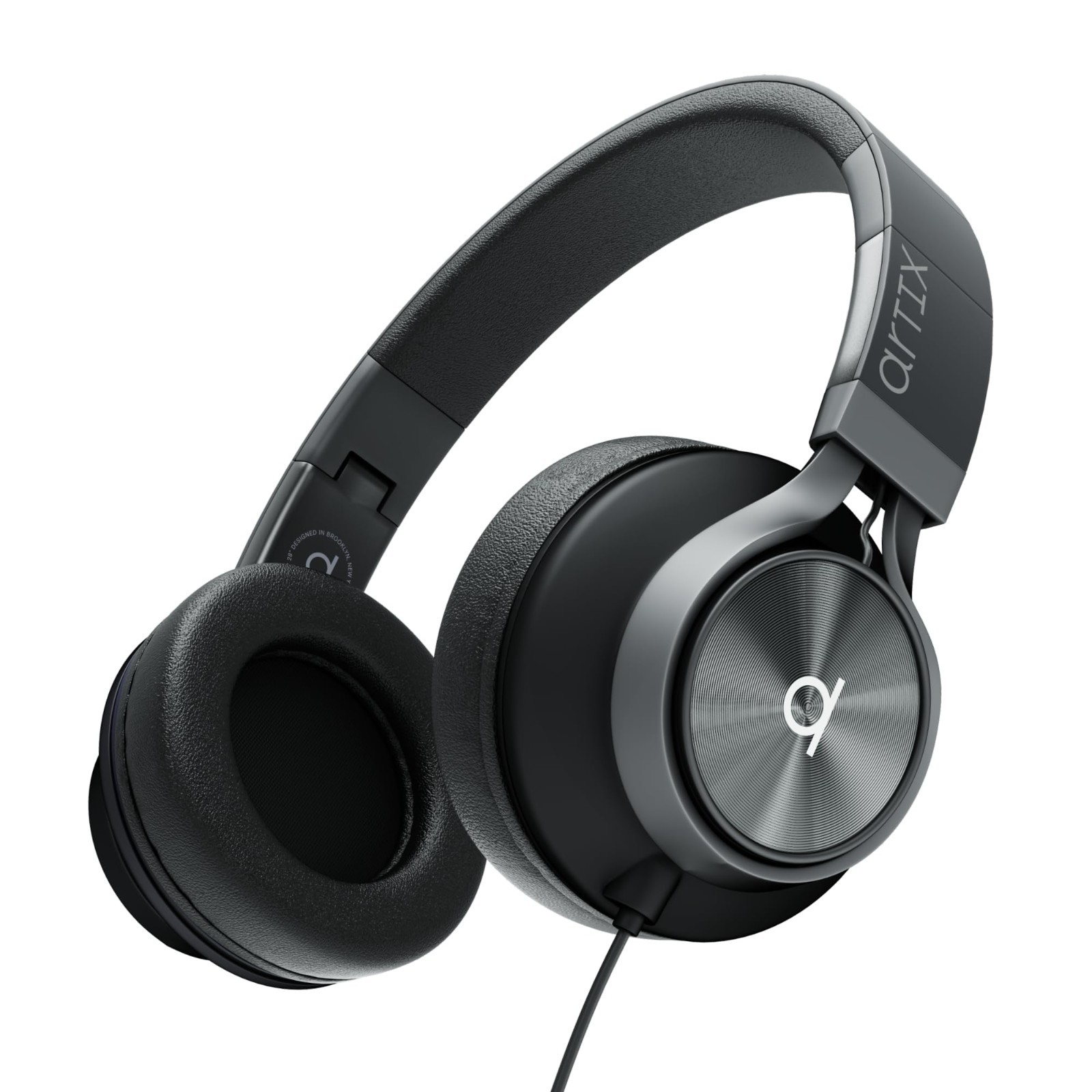 Wired Over Ear Headphones with Mic & Volume Control for Adults & Kids – 3.5mm Ja