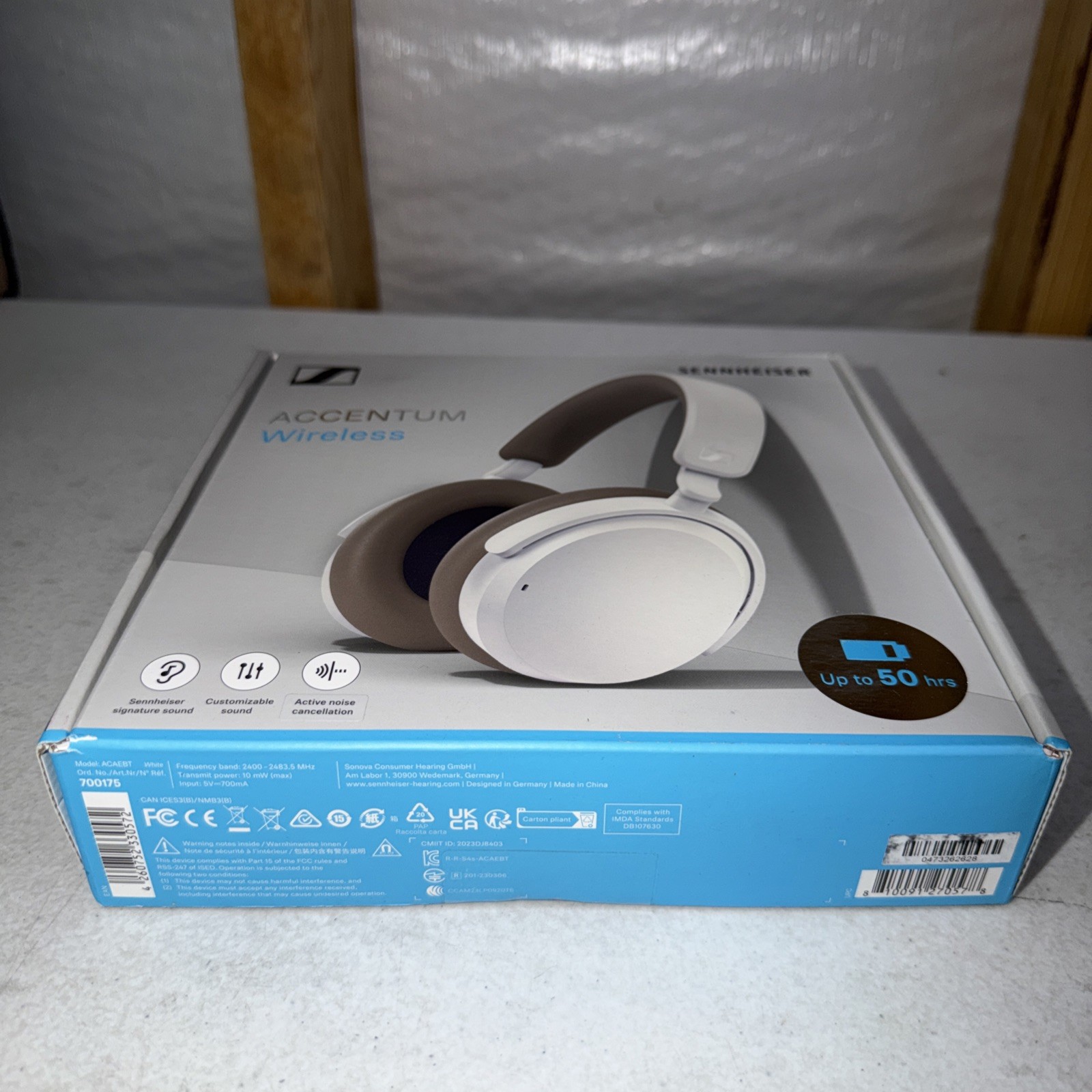Brand new! Sennheiser Accentum Wireless Bluetooth Headphones – White