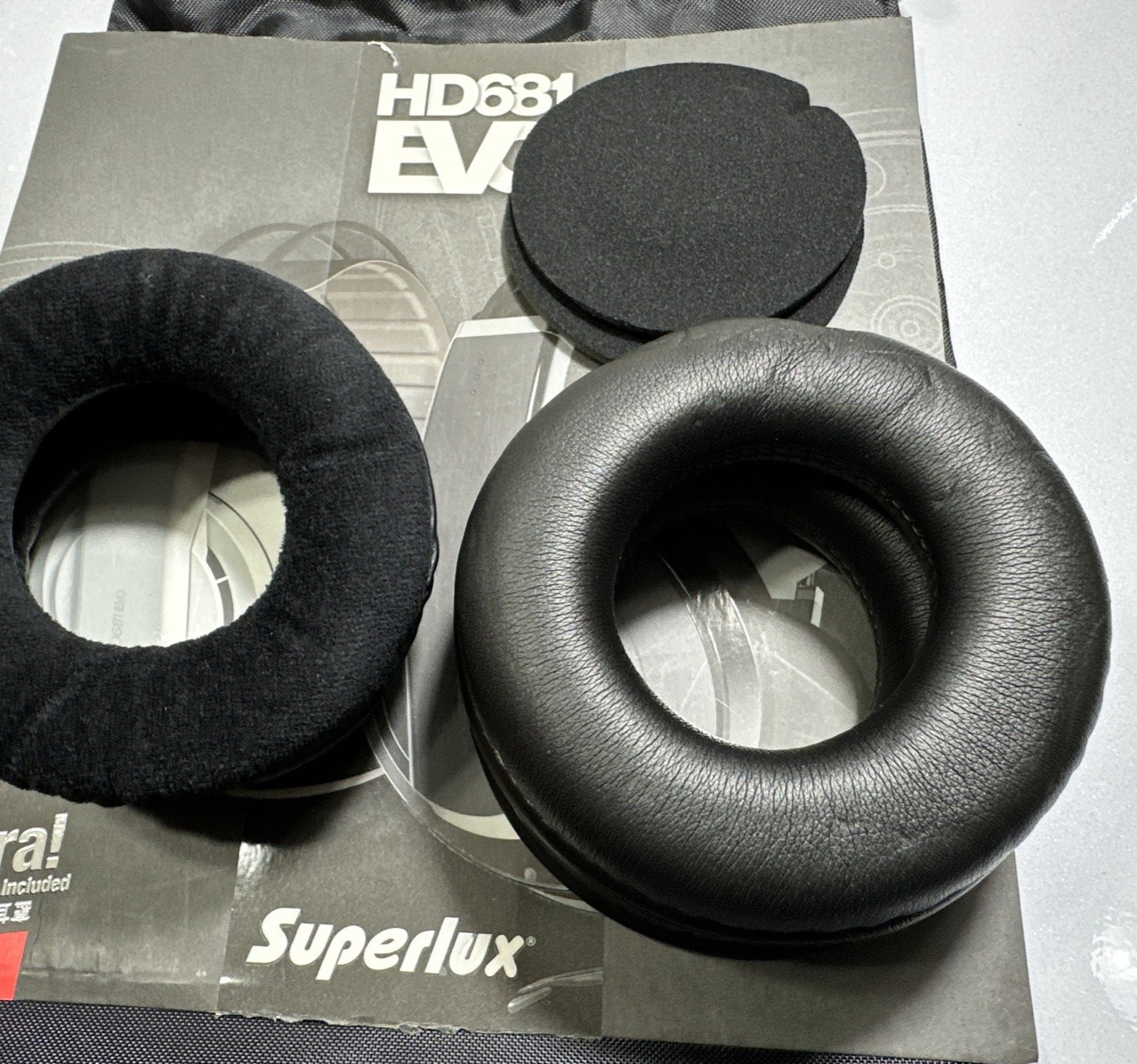 Velour Velvet Ear Pads Cushion For Superlux HD681 EVO Headphones
