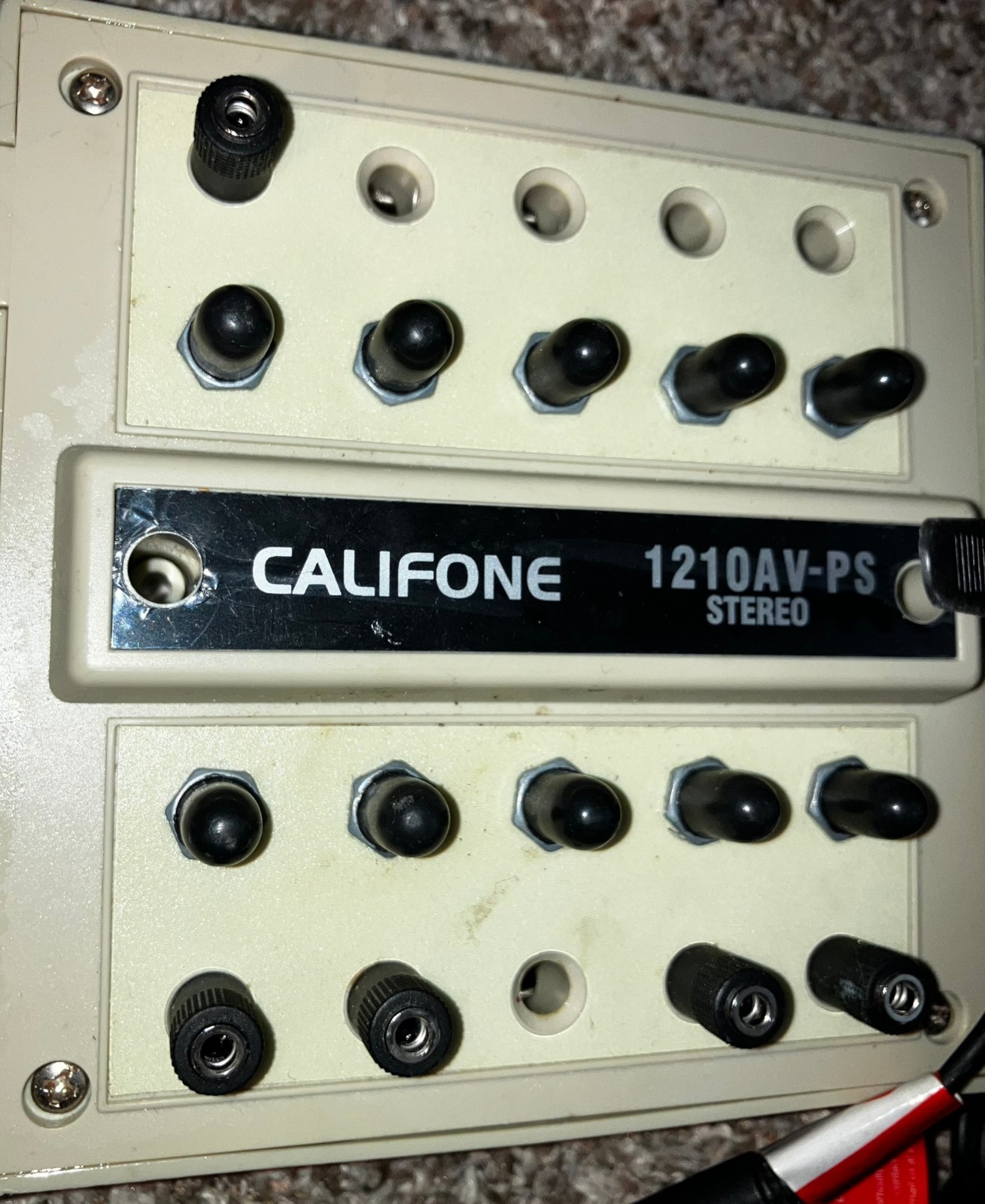 Califone 1210AV-PS Stereo 10-Position Jackbox with Individual Volume Controls