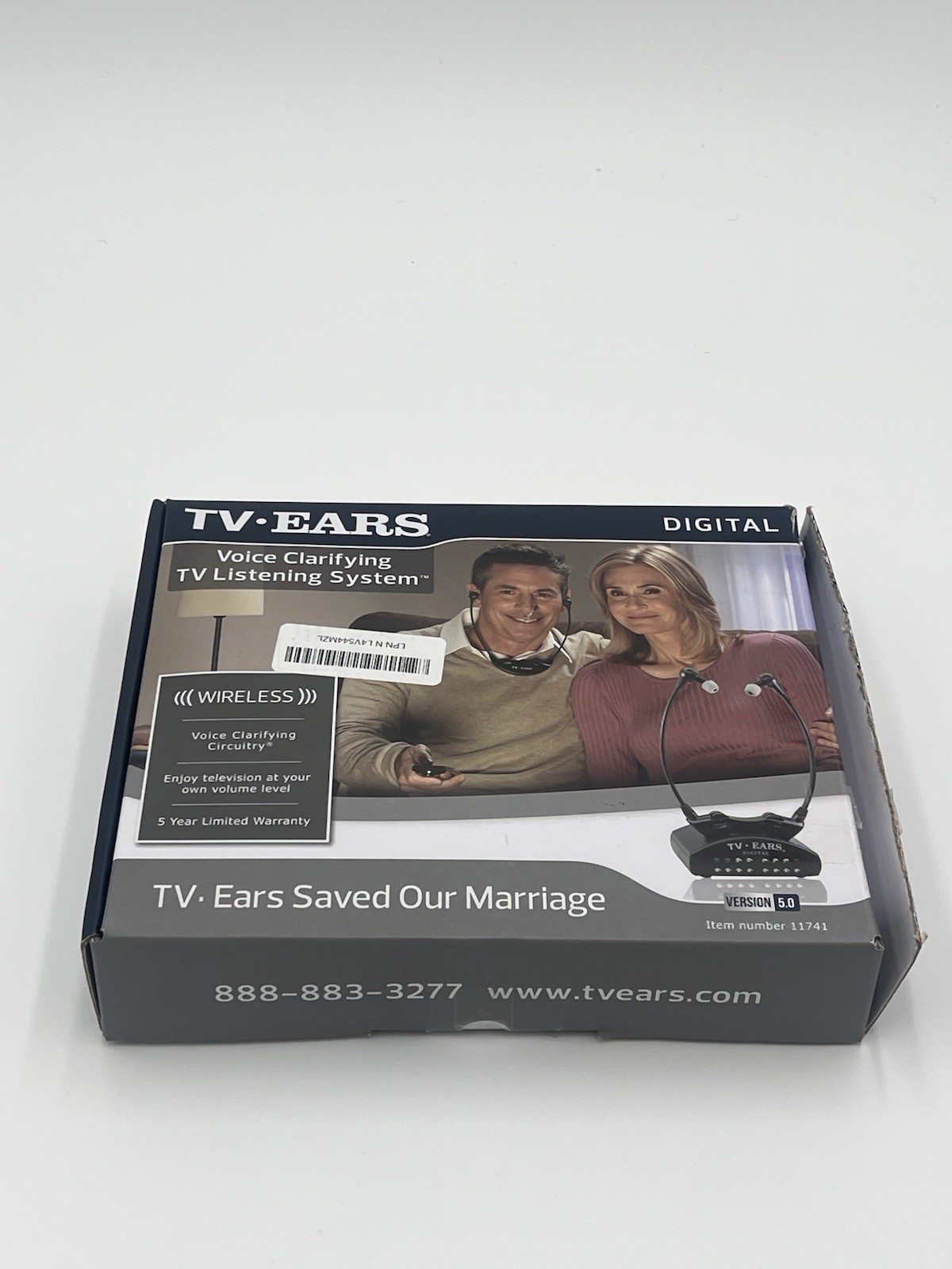 TV Ears 5.0 Wireless Analog Headphones 2 Headsets -TV Hearing Listening