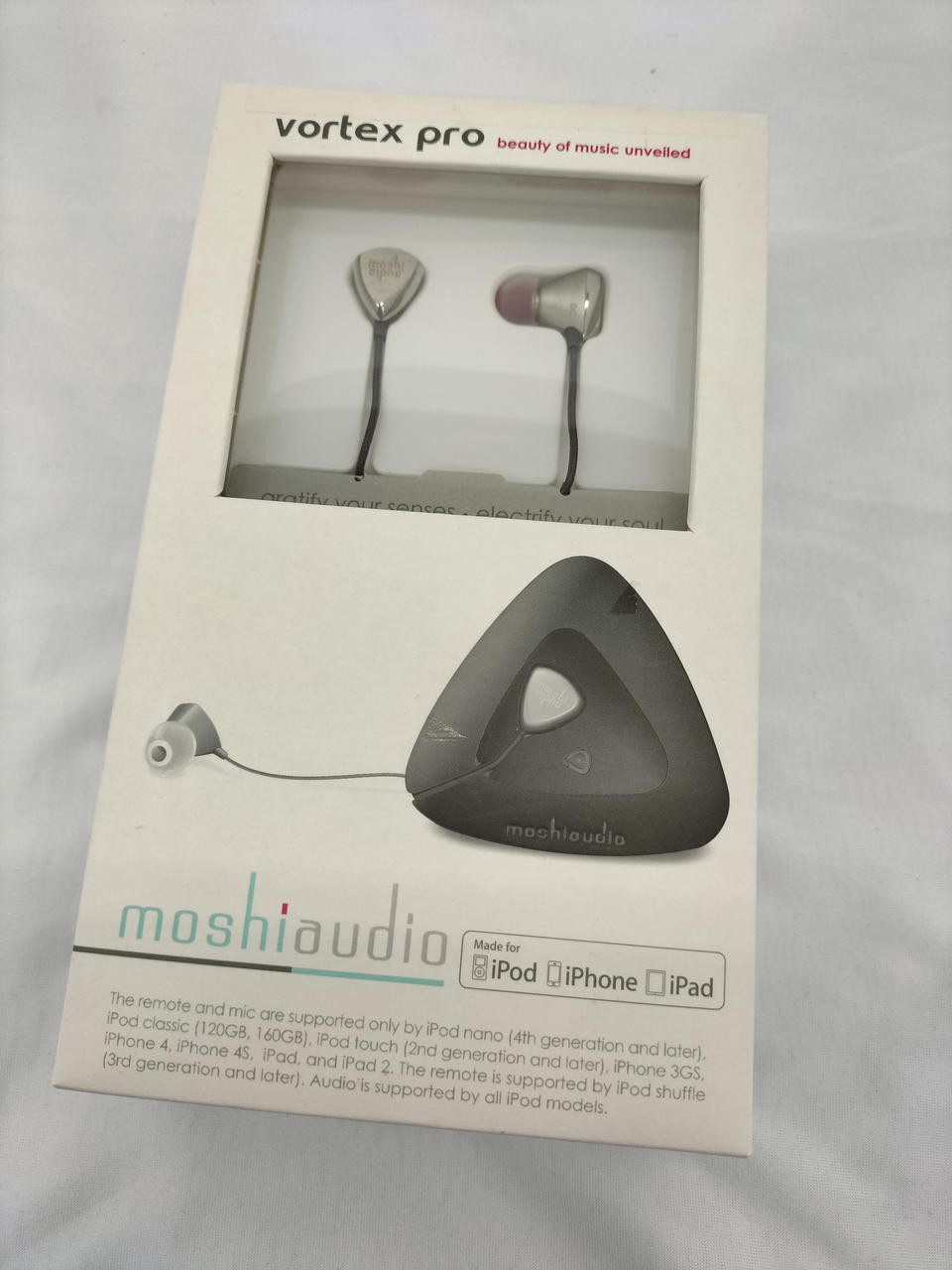 Moshi Audio Vortex Pro Steel Alloy IEMs Clean Dynamic Sound 2013 Japan Used