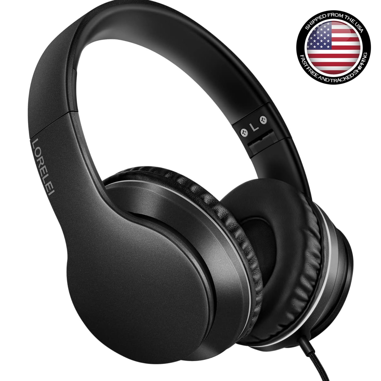 Lightweight X6 Over-Ear Headphones with Mic – Tangle-Free Cord & Dynamic Sound