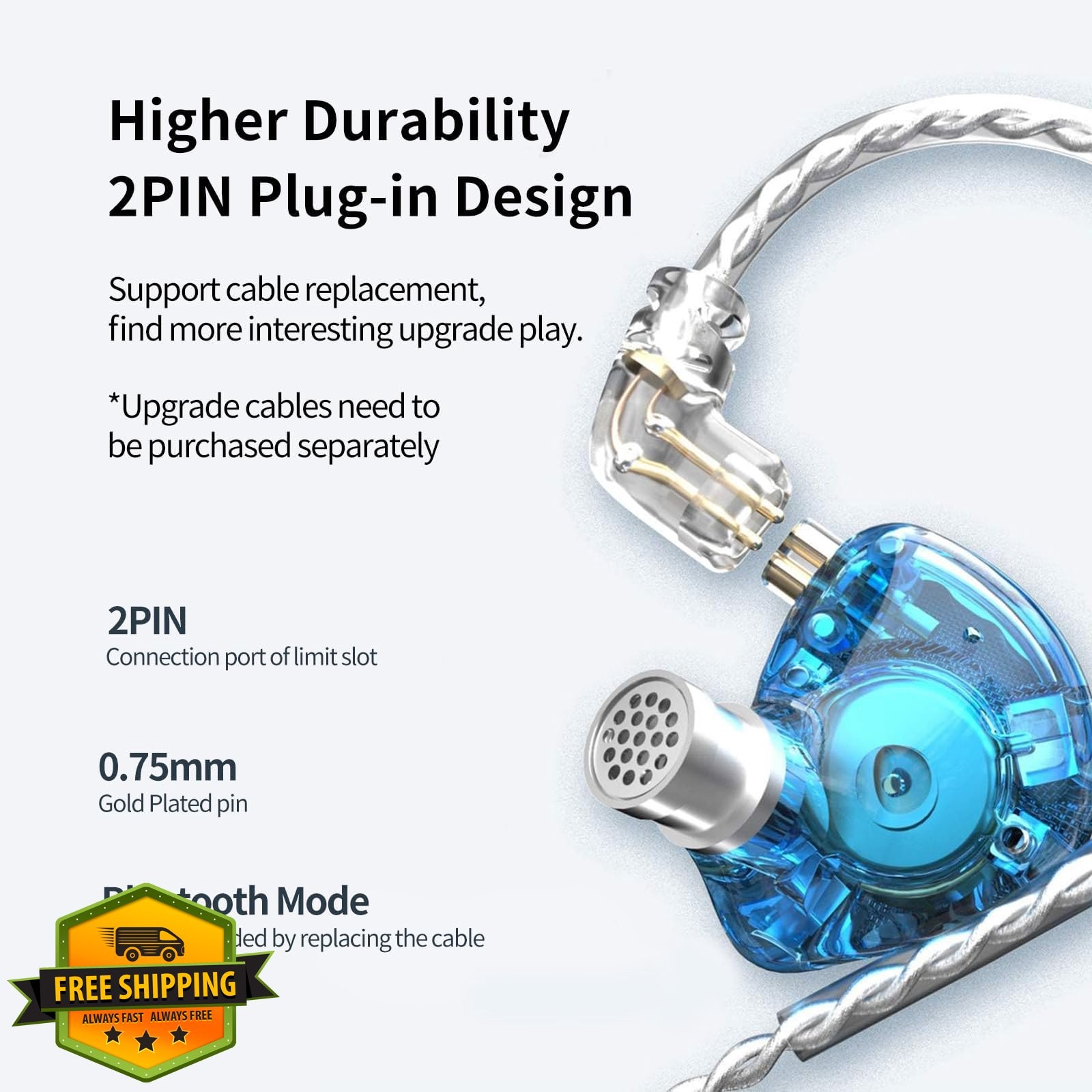 KZ Zax 16 Driver IEM No Mic Silver