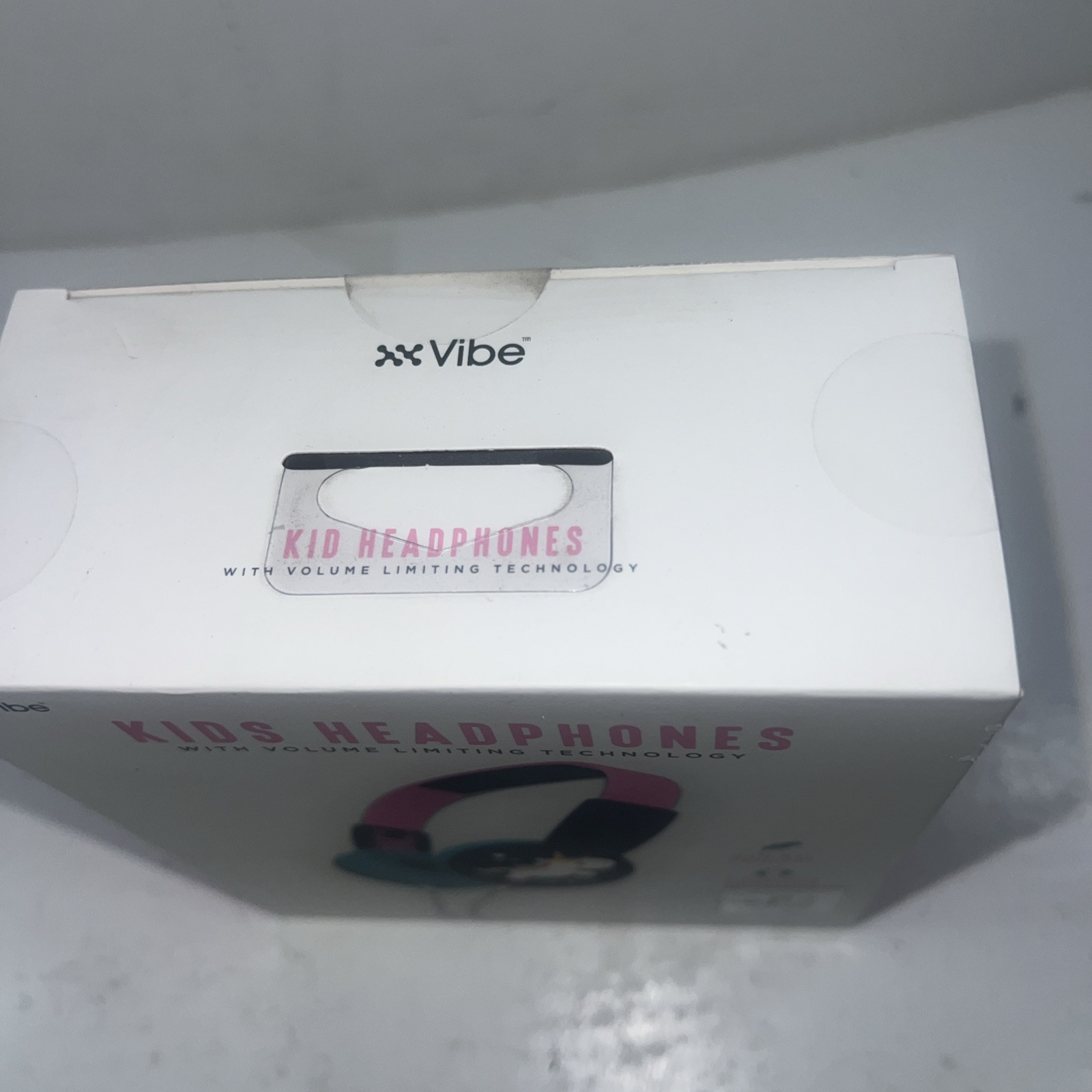 New Vibe Kids Unicorn Headphones With Volume Limiting Technology Pink Black
