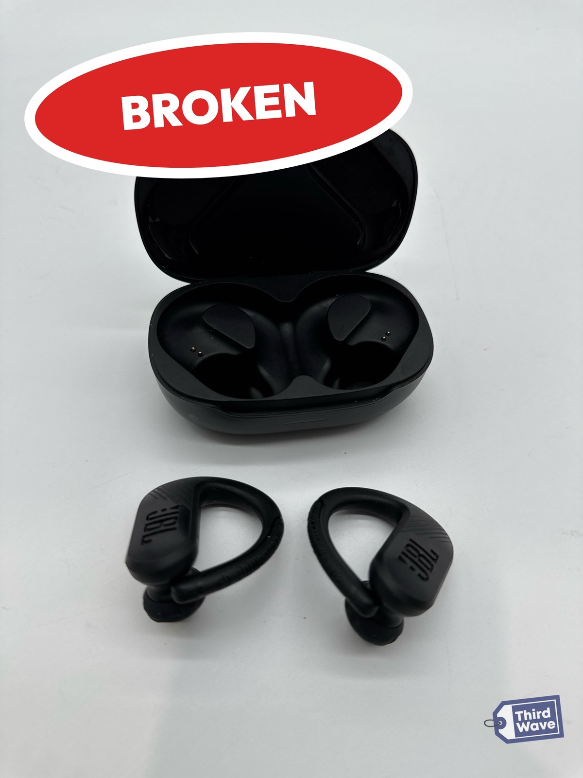 (BROKEN) JBL Endurance Peak 3 Headphones Bluetooth IP68 Waterproof Black (2)