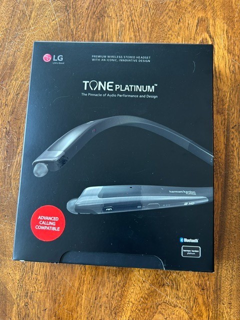 LG Tone Platinum Bluetooth Headset – Black (HBS-1100)