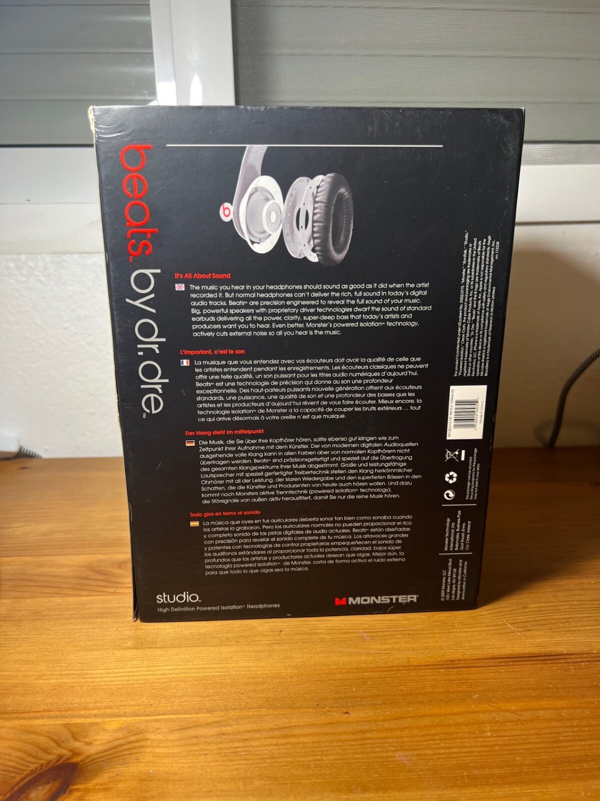 AURICULAR DJ MONSTER BEATS STUDIO 1 BLANCO