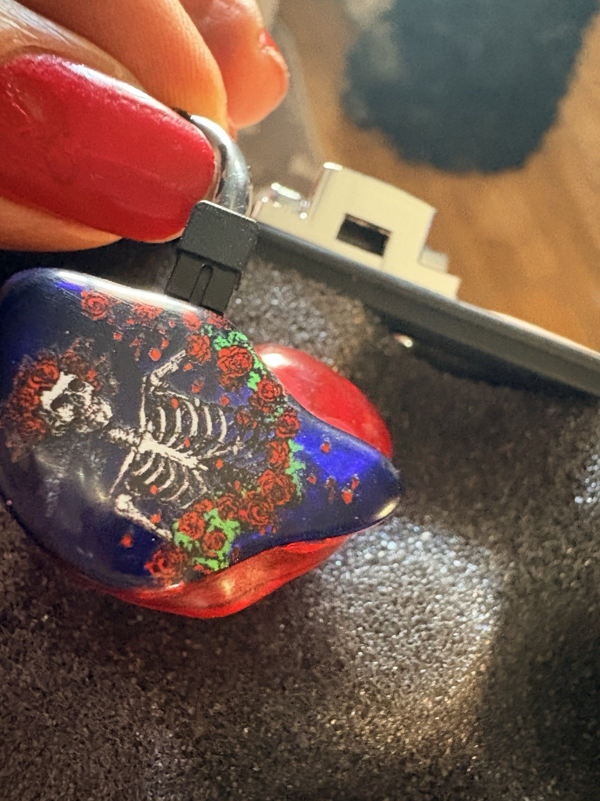 Ultimate Ears UE 18 Plus Custom Wired Monitors Earphones Grateful Dead Logo