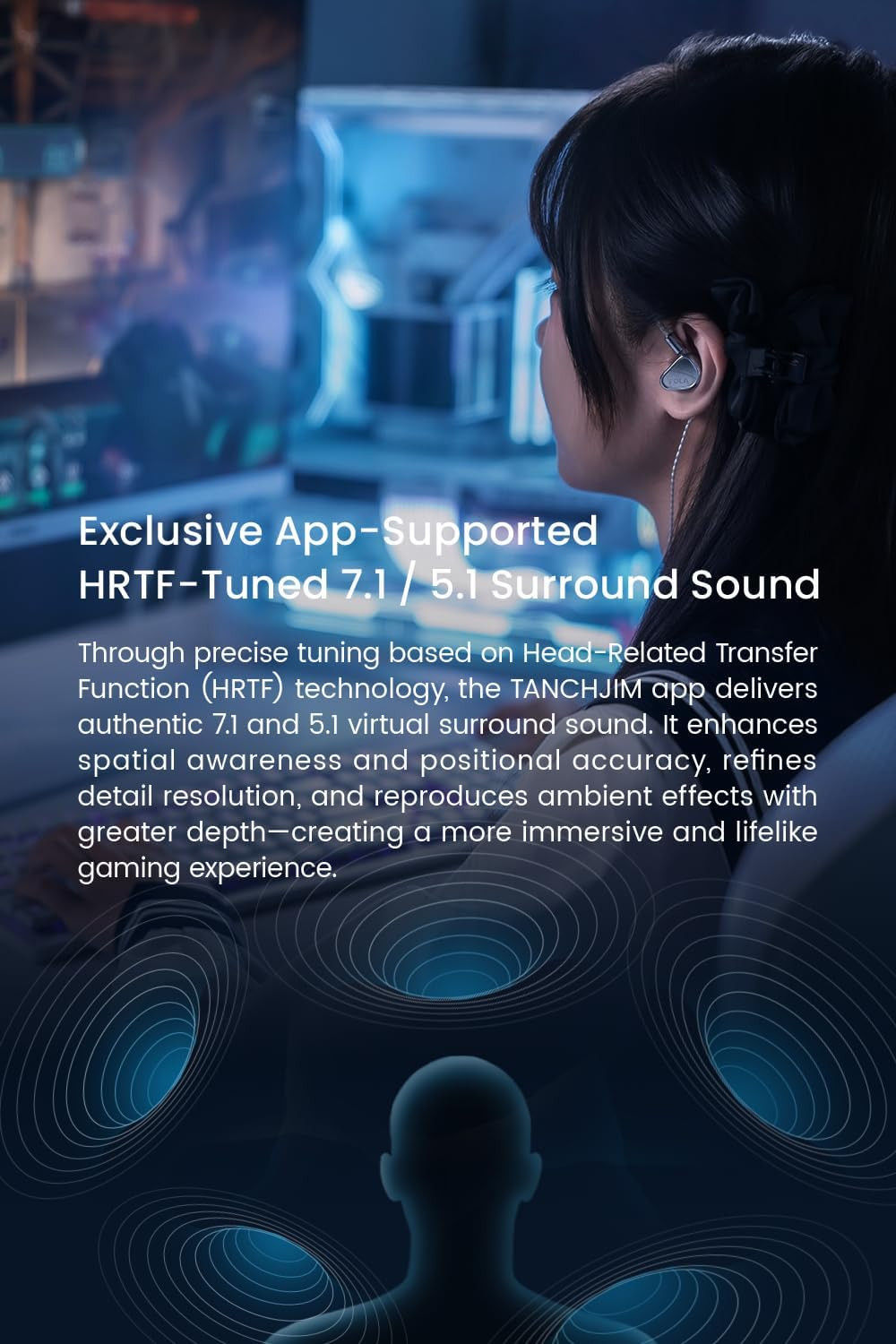 FOLA HiFi In-Ear Monitors with 3 Tuning Nozzles for Enhanced Sound Experience