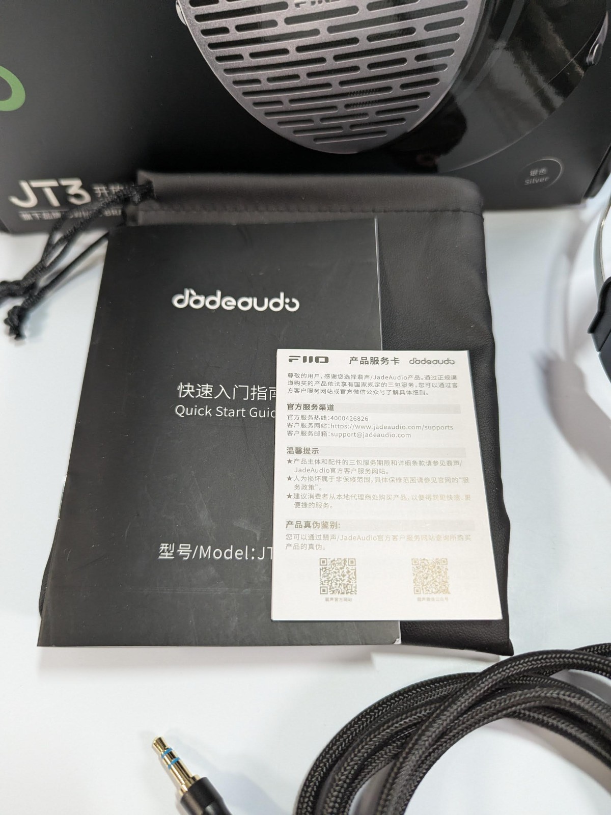 FiiO JT3 Hi-Fi Headphones – Aluminum-Magnesium Build – 80 Ohm – 53mm Drivers