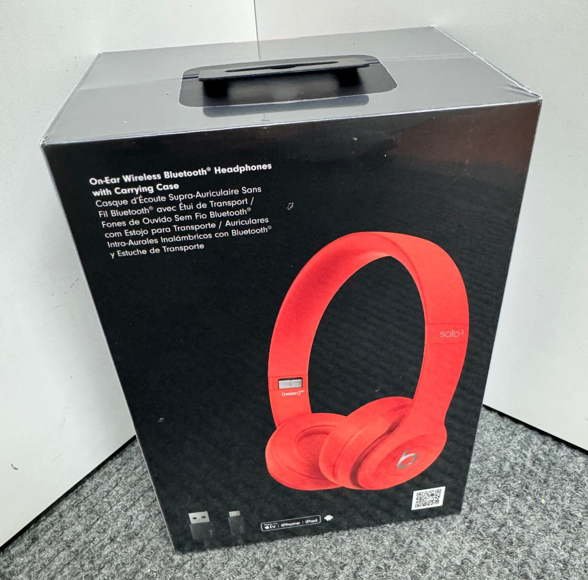 Beats Solo 3 MX472LLA Solo3 Wireless On-Ear Apple Headphones Special Edition Red