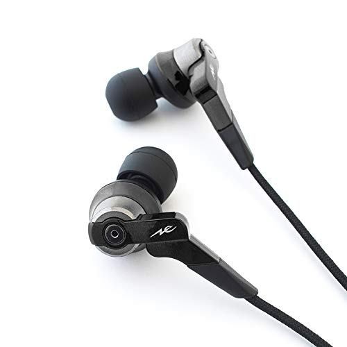 Radius HP-NHR21 Ne VOLT Series Black Hi-Res Bass Earphones, New