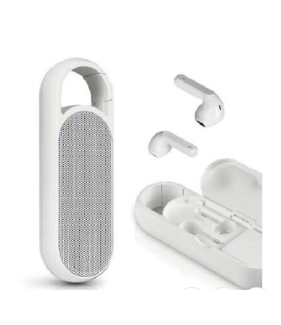 Air Buds Air Duo 2 In 1 True Wireless Earbuds & Bluetooth Speaker Sealed – White